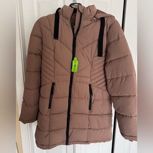 Maurices Blush Taupe Puffer Jacket New with Tags. Womens Medium